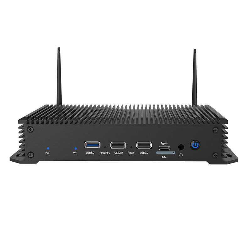 Rockchip RK3576 Вградена ръка Индустриален домакин / AI Edge Computing Smart Box